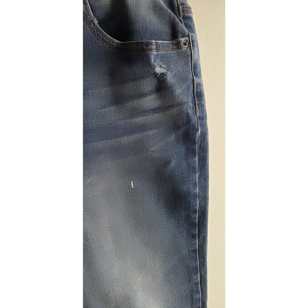 High Rise Skinny Blue Jeans Sunflower Themed. Sexy Romantic Cottagecore 12 - Picture 7 of 12